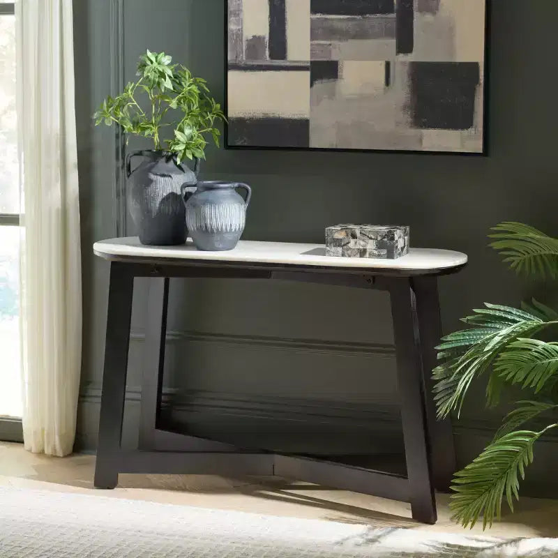 Shina Oval Console Table - CNS3708 - Safavieh