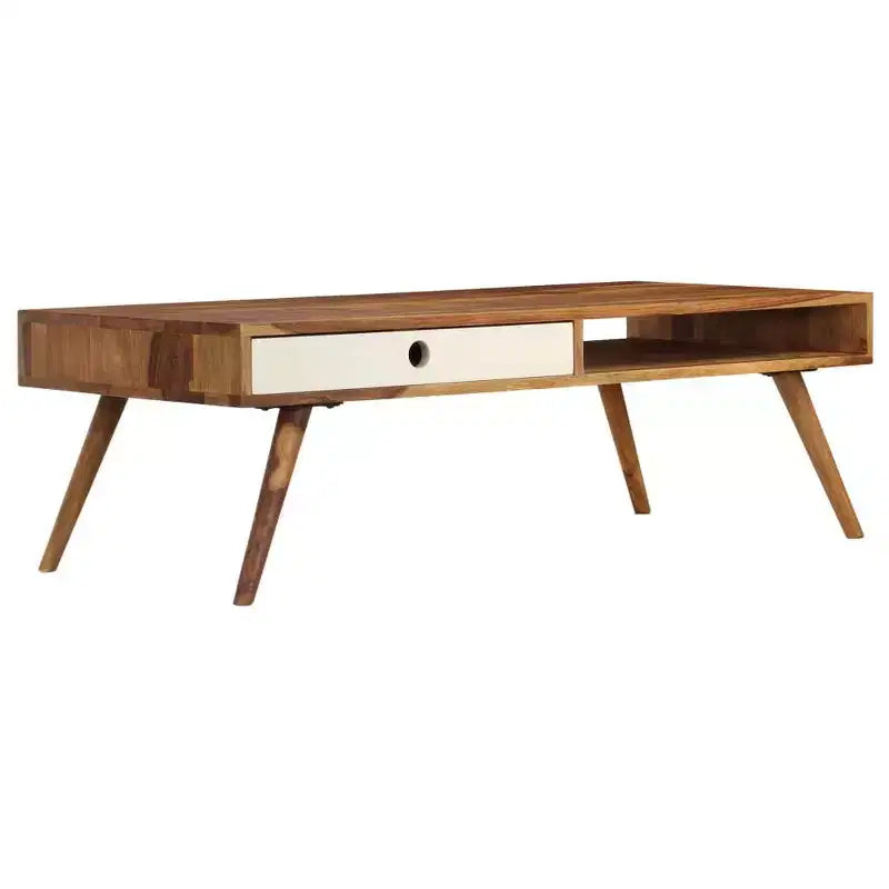 vidaXL Coffee Table 43.3x19.7x13.8 Solid Acacia wood