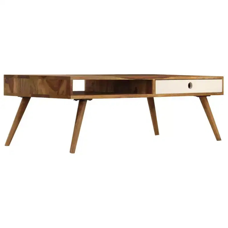 vidaXL Coffee Table 43.3x19.7x13.8 Solid Acacia wood
