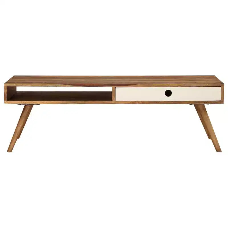 vidaXL Coffee Table 43.3x19.7x13.8 Solid Acacia wood