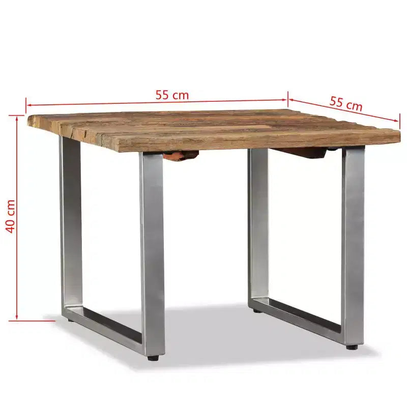 vidaXL Coffee Table Solid Reclaimed Wood 21.7x21.7x15.7