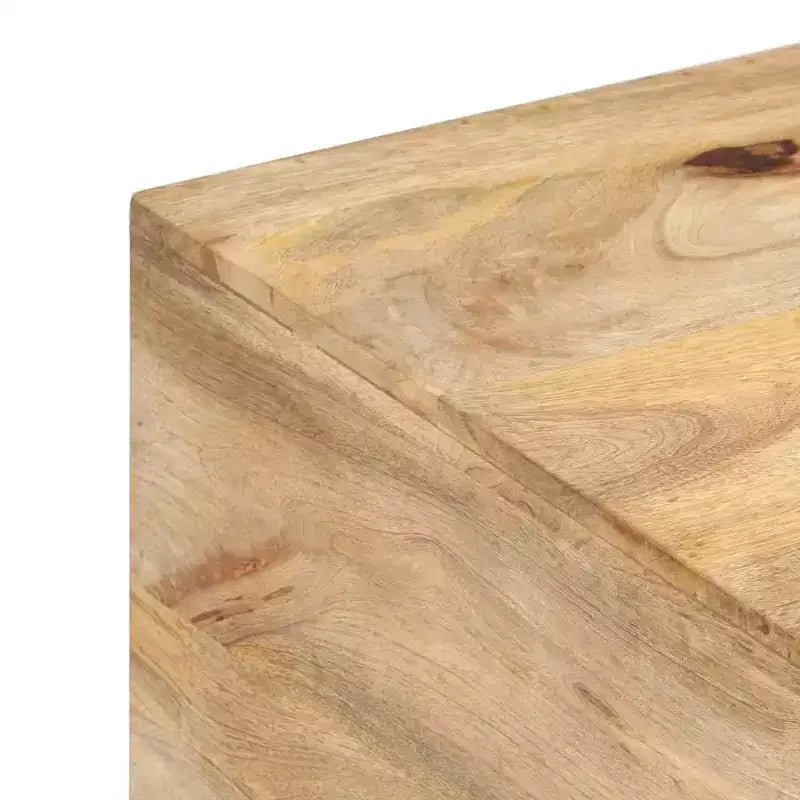 vidaXL Coffee Table Natural wood Solid mango wood, powder-coated iron