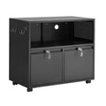 VEVOR 2 Drawers Metal File Cabinet, Lateral Filing Cabinet with Lock and Adjustable Hanging Rods, A4, Legal Size File, Black