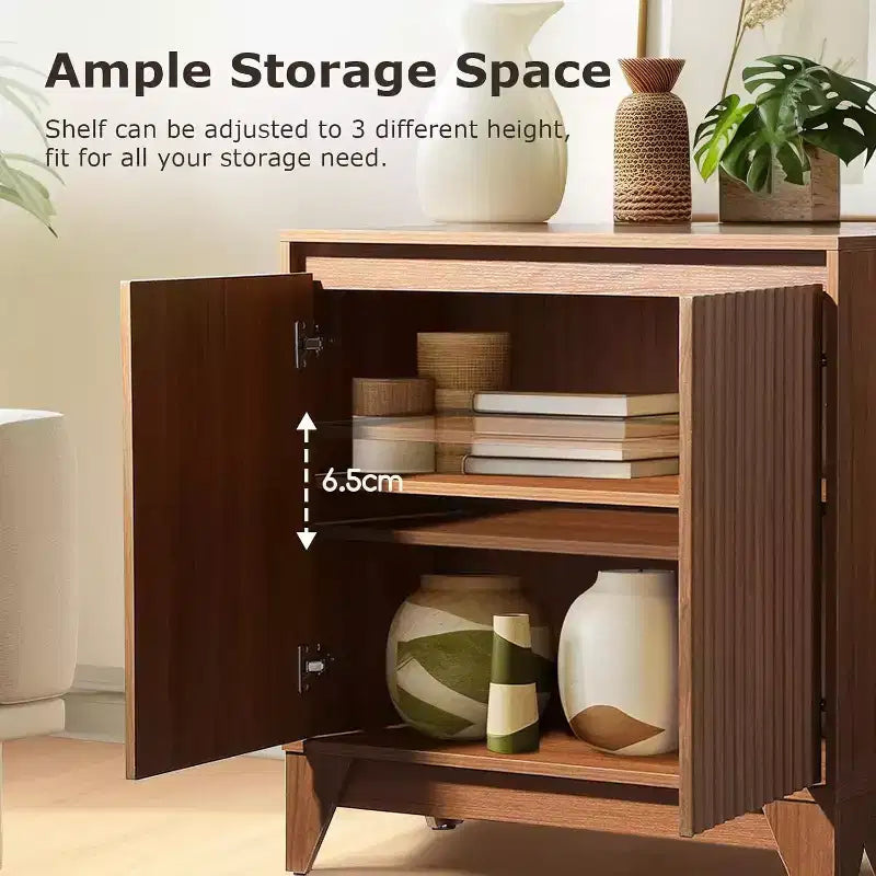 KOLIGEY 32 Tall 2 - Door Accent Cabinet With Adjustable Shelf