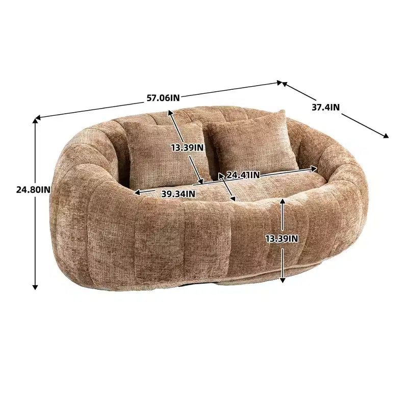 Okak Bean Bag Chair with High Back, Durable Comfy Bean Bag Sofa Lazy Sofa Chair, Accent Floor Soft Lounge Chair for Adults&Kids