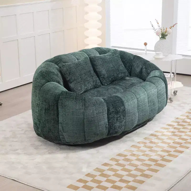 Okak Bean Bag Chair with High Back, Durable Comfy Bean Bag Sofa Lazy Sofa Chair, Accent Floor Soft Lounge Chair for Adults&Kids