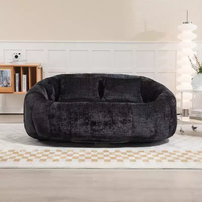 Okak Bean Bag Chair with High Back, Durable Comfy Bean Bag Sofa Lazy Sofa Chair, Accent Floor Soft Lounge Chair for Adults&Kids
