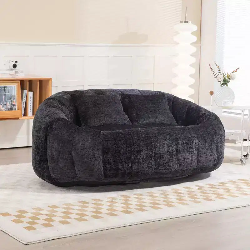 Okak Bean Bag Chair with High Back, Durable Comfy Bean Bag Sofa Lazy Sofa Chair, Accent Floor Soft Lounge Chair for Adults&Kids