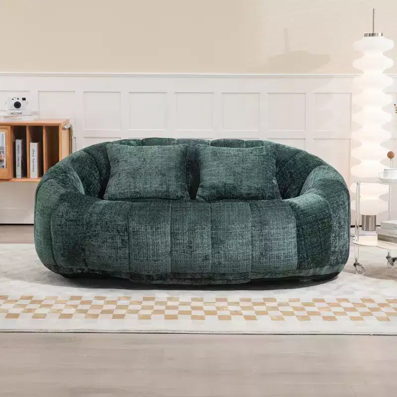 Okak Bean Bag Chair with High Back, Durable Comfy Bean Bag Sofa Lazy Sofa Chair, Accent Floor Soft Lounge Chair for Adults&Kids