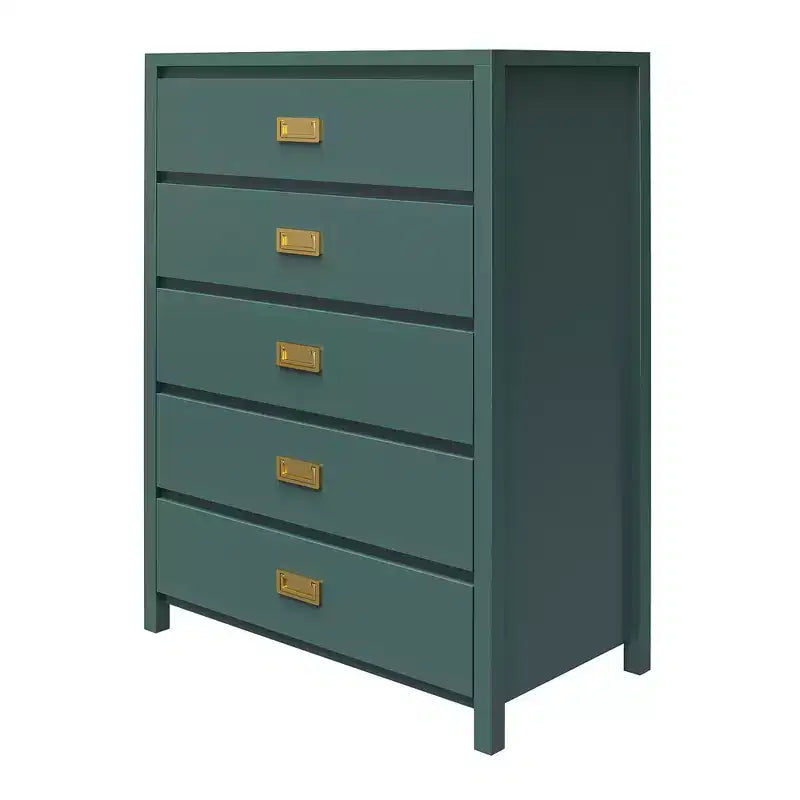 GDFStudio Harper 5-Drawer Manufactured Wood Dresser