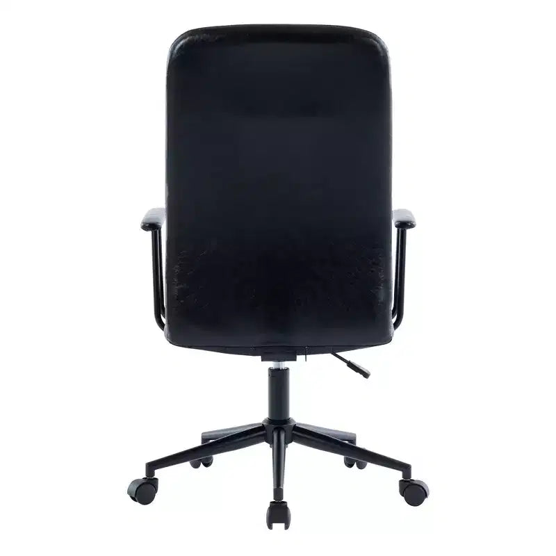 GDFStudio Pira Modern 360 Swivel Faux Leather Upholstered Office Chair with Adjustable Height and Wheels