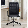 GDFStudio Pira Modern 360 Swivel Faux Leather Upholstered Office Chair with Adjustable Height and Wheels