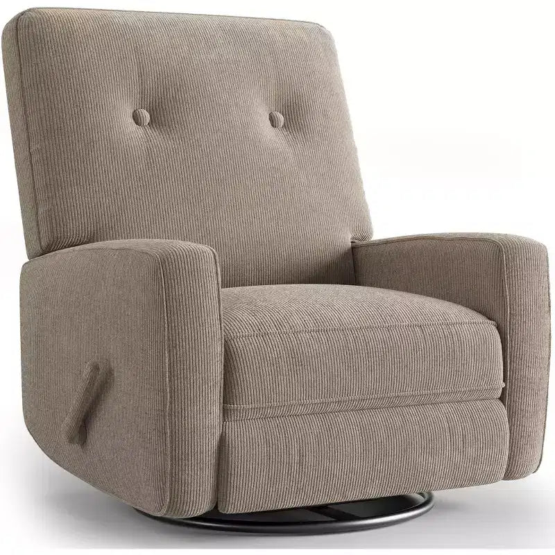 COZONY Swivel Rocker Recliner Chair, 361 Glider Recliner Nursery Chair for Adults, Comfortable Rocking Chair for Living Room, Bedroom & Office