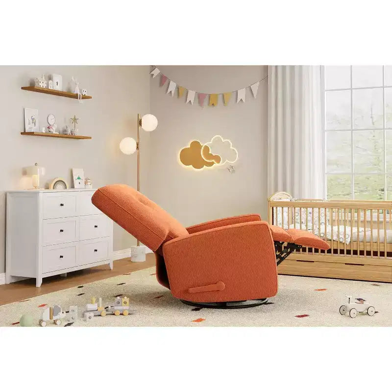 COZONY Swivel Rocker Recliner Chair, 361 Glider Recliner Nursery Chair for Adults, Comfortable Rocking Chair for Living Room, Bedroom & Office