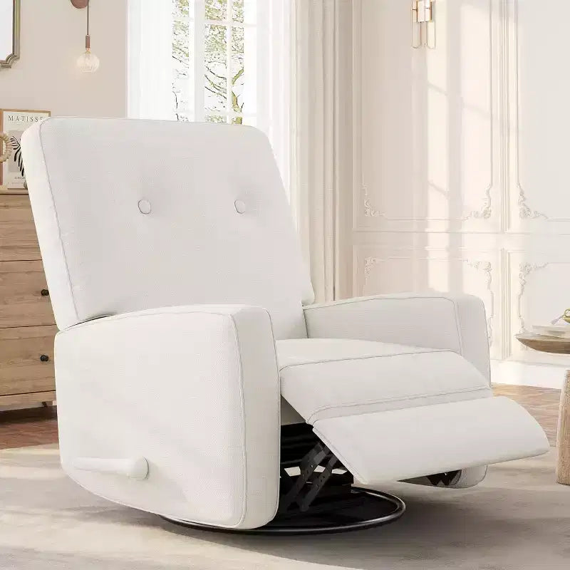 COZONY Swivel Rocker Recliner Chair, 361 Glider Recliner Nursery Chair for Adults, Comfortable Rocking Chair for Living Room, Bedroom & Office