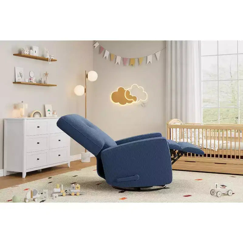 COZONY Swivel Rocker Recliner Chair, 361 Glider Recliner Nursery Chair for Adults, Comfortable Rocking Chair for Living Room, Bedroom & Office