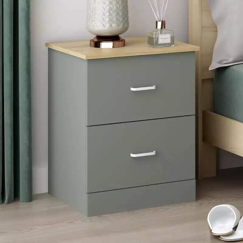 Galano 2-Drawer Nightstands with Storage 18.7 W 15.7 D 23.7 H