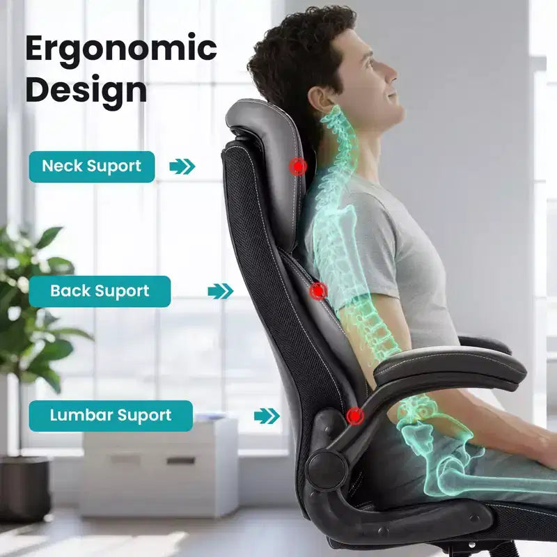 COZONY Ergonomic Office Chair, Adjustable High Back Desk Chair with Headrest and Lumbar Support