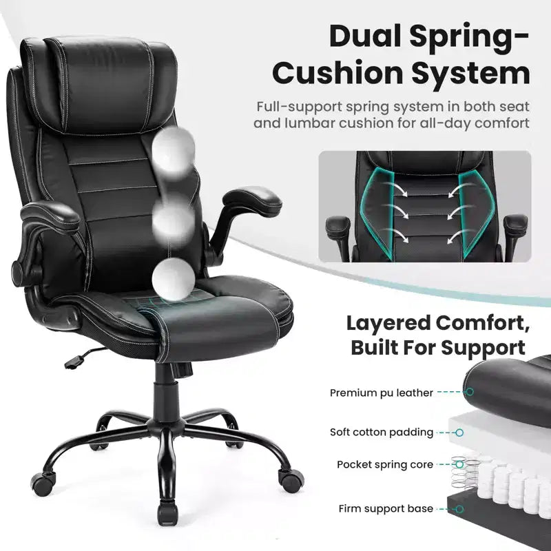 COZONY Ergonomic Office Chair, Adjustable High Back Desk Chair with Headrest and Lumbar Support
