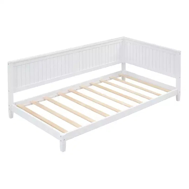 Okak Twin/Full Modern Bed Frame Sofa Bed with Wooden Headboard,Classic Daybed Platform Bed for Bedroom,Kids Room