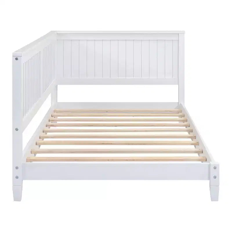 Okak Twin/Full Modern Bed Frame Sofa Bed with Wooden Headboard,Classic Daybed Platform Bed for Bedroom,Kids Room