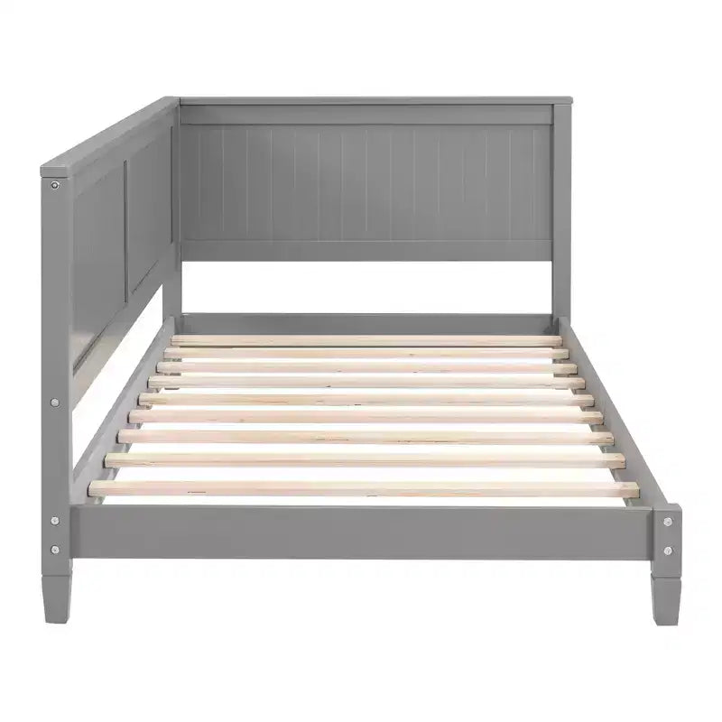 Okak Twin/Full Modern Bed Frame Sofa Bed with Wooden Headboard,Classic Daybed Platform Bed for Bedroom,Kids Room
