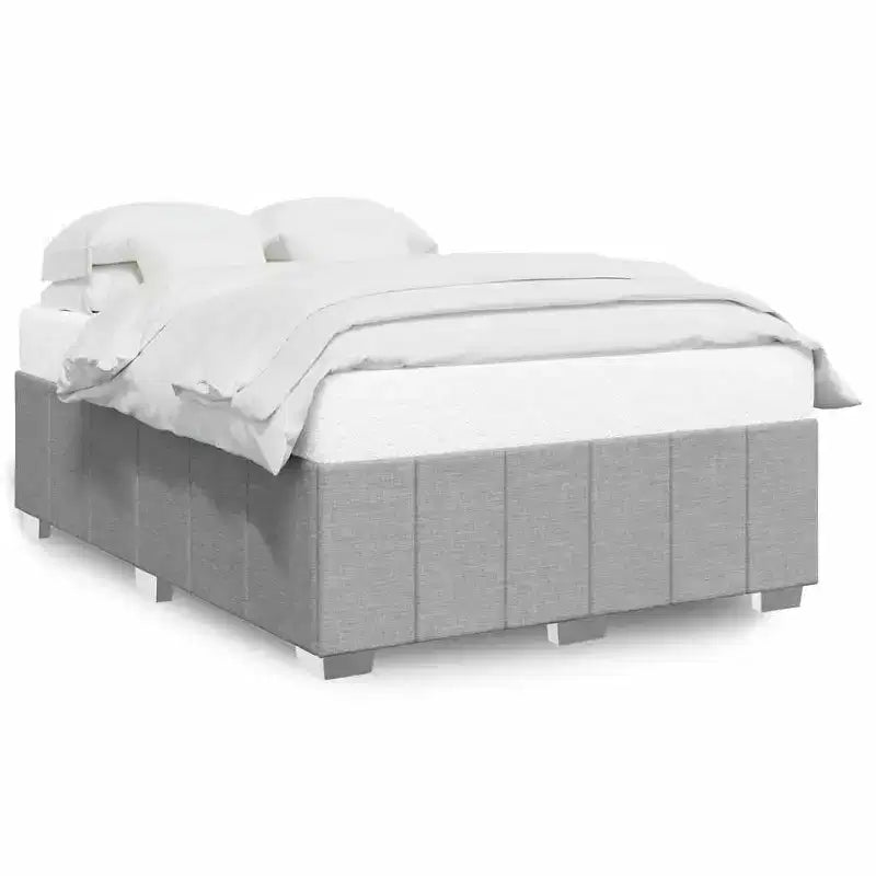 vidaXL Bed FramePolyester, Plywood, Engineered Wood Twin