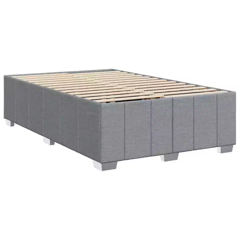 vidaXL Bed FramePolyester, Plywood, Engineered Wood Twin