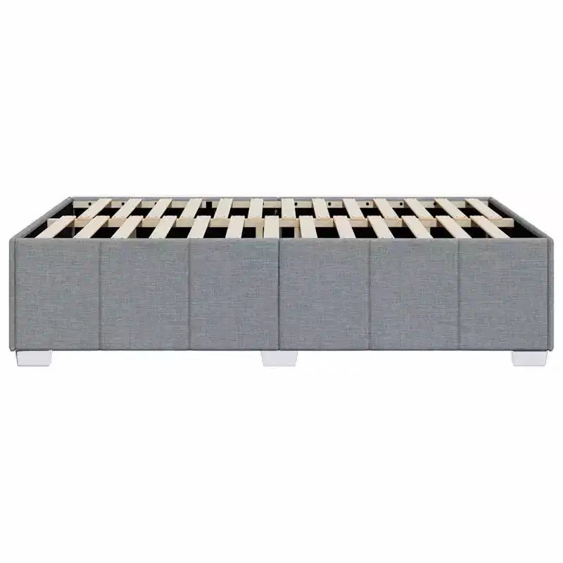 vidaXL Bed FramePolyester, Plywood, Engineered Wood Twin