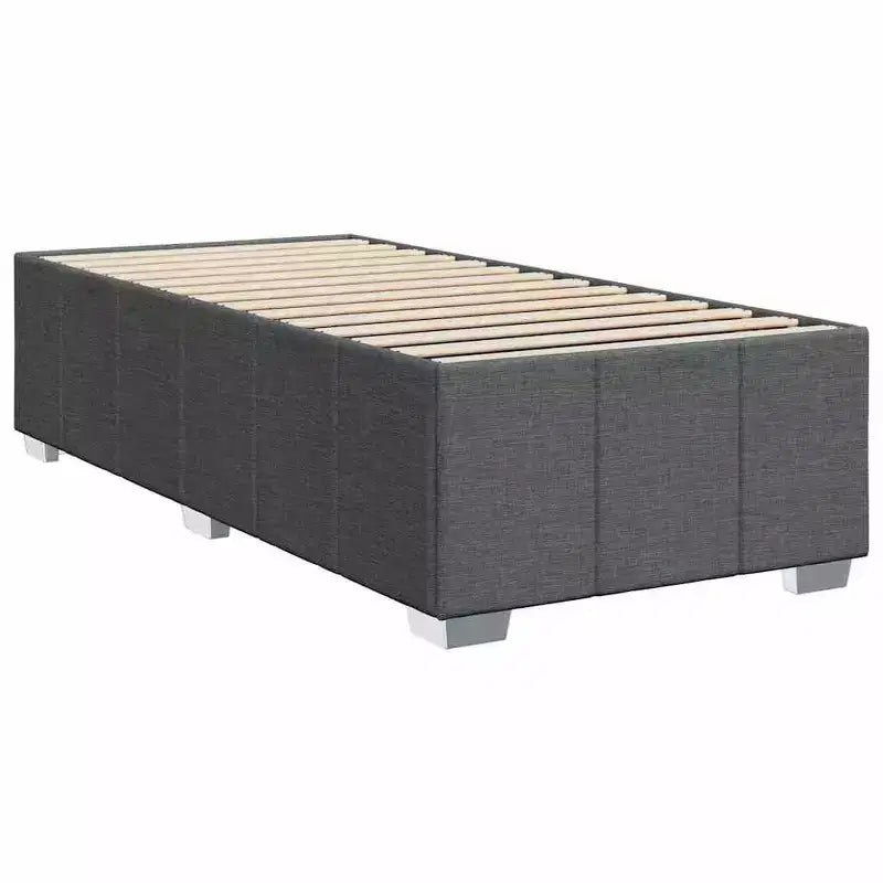 vidaXL Bed FramePolyester, Plywood, Engineered Wood Twin
