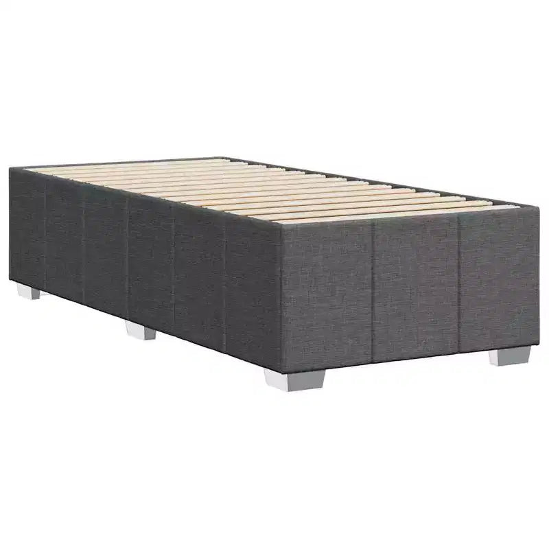 vidaXL Bed FramePolyester, Plywood, Engineered Wood Twin