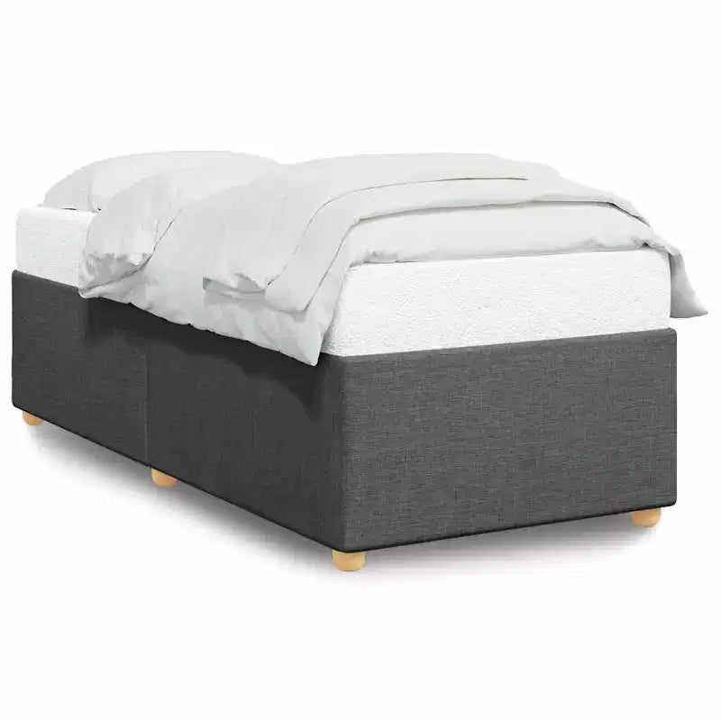 vidaXL Bed FramePolyester, Plywood, Engineered Wood Twin