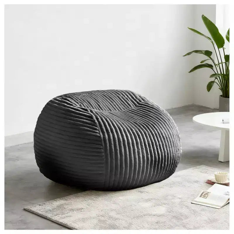 Okak Bean Bag Chair with Memory Foam, Lazy Floor Chair for Adults, Ergonomic Lounge Chair for Bedroom, Living Room