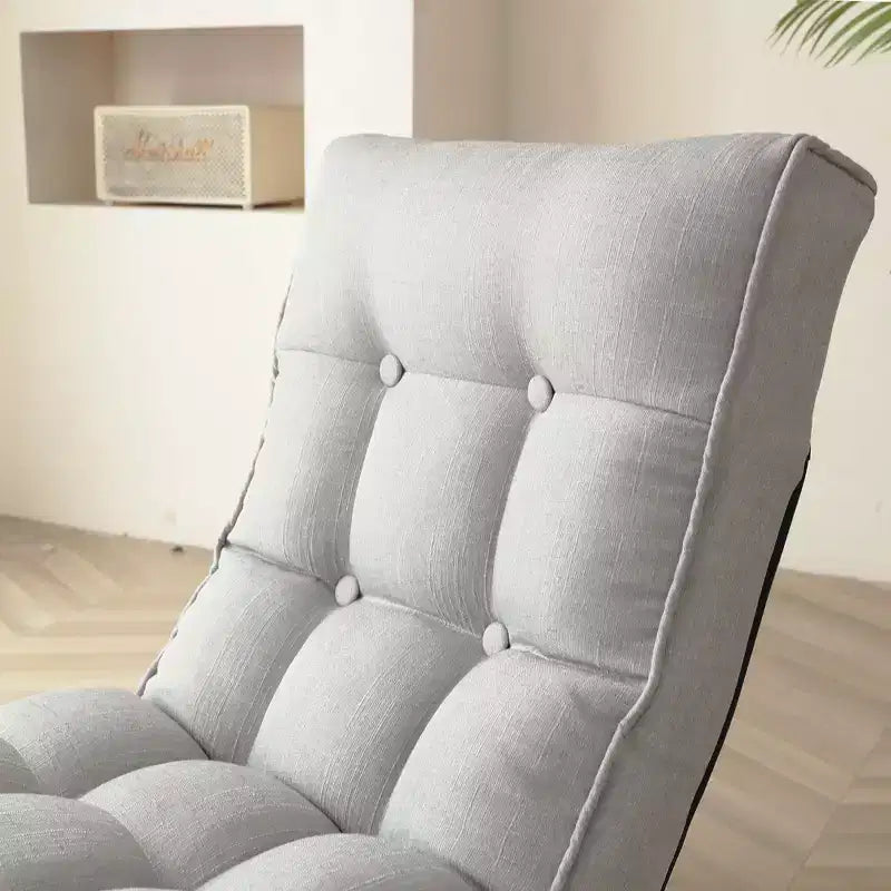 Okak Modern Tufted Floor Chair Foldable Comfy Sofa Chair, Bean Bag Chair Recliner with Adjustable Backfor Adults&Kids for Living Room, Navy