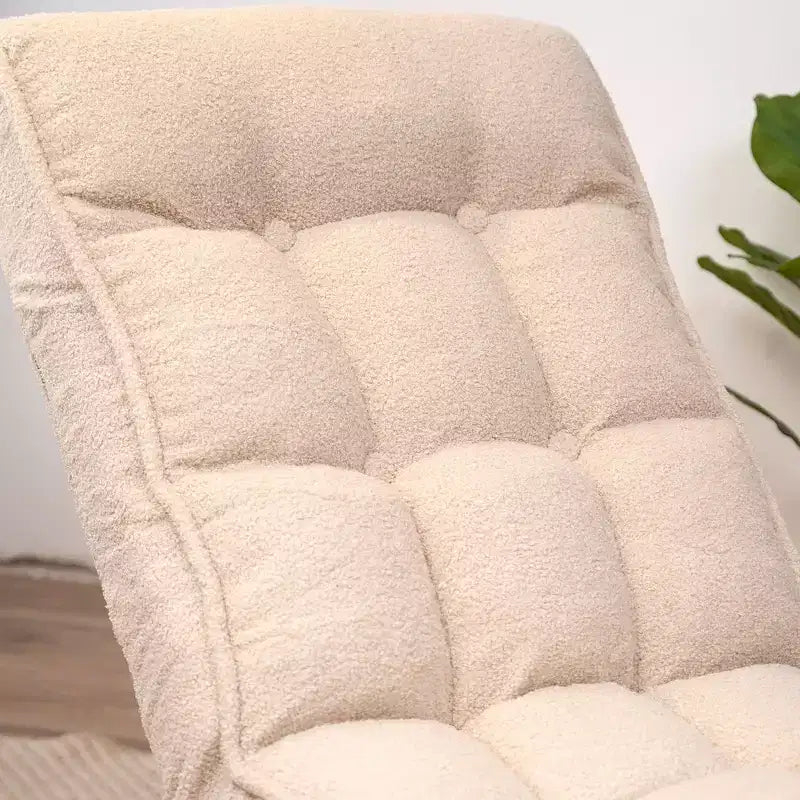 Okak Modern Tufted Floor Chair Foldable Comfy Sofa Chair, Bean Bag Chair Recliner with Adjustable Backfor Adults&Kids for Living Room, Navy