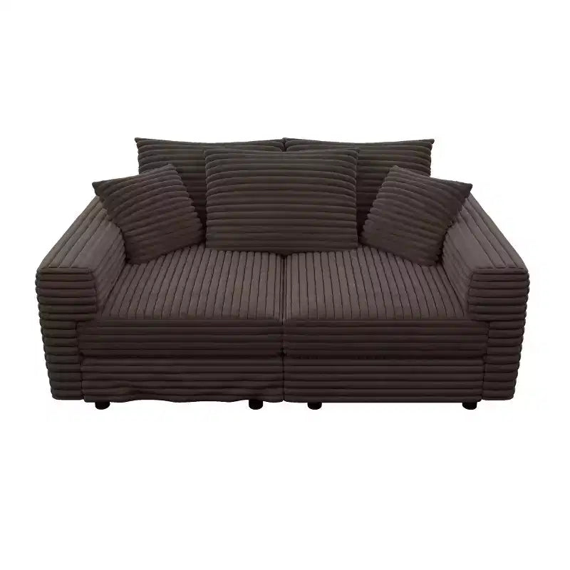 Modular Convertible Sectional Sofa, Deep Seat Couches with Soft Pillows, Modern Cloud Sofa for Living Room, Bedroom, or Apartment-Panipeachy
