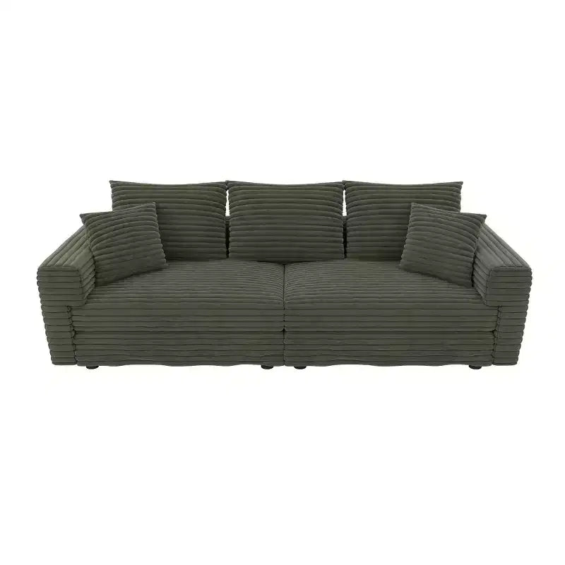 Modular Convertible Sectional Sofa, Deep Seat Couches with Soft Pillows, Modern Cloud Sofa for Living Room, Bedroom, or Apartment-Panipeachy