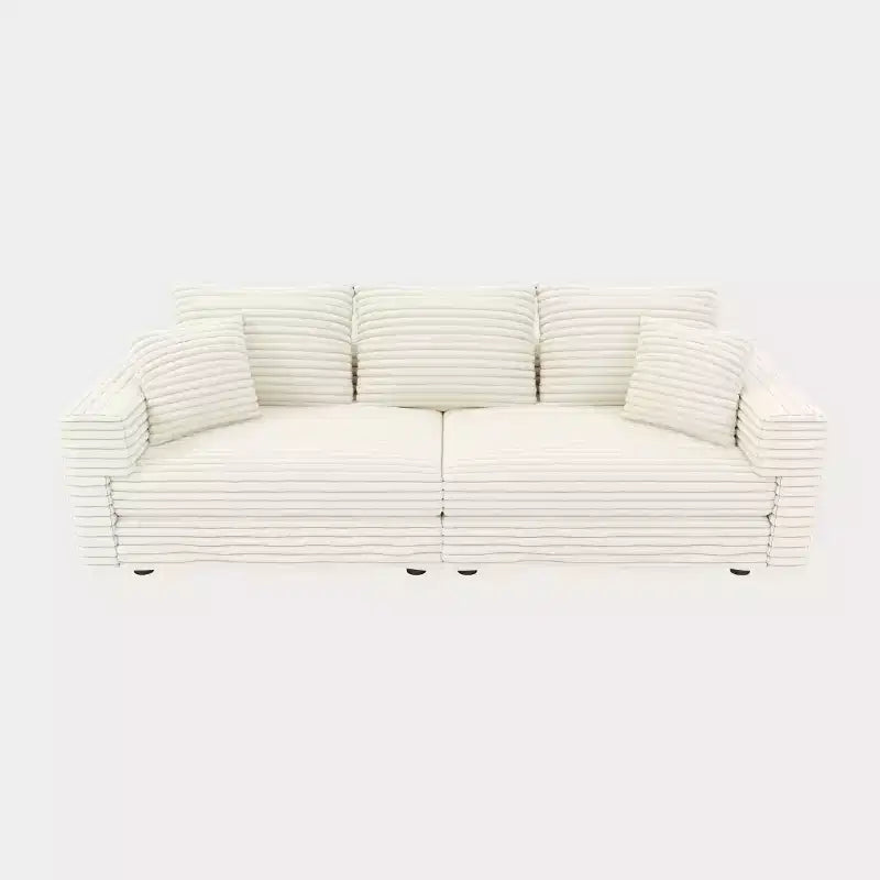 Modular Convertible Sectional Sofa, Deep Seat Couches with Soft Pillows, Modern Cloud Sofa for Living Room, Bedroom, or Apartment-Panipeachy