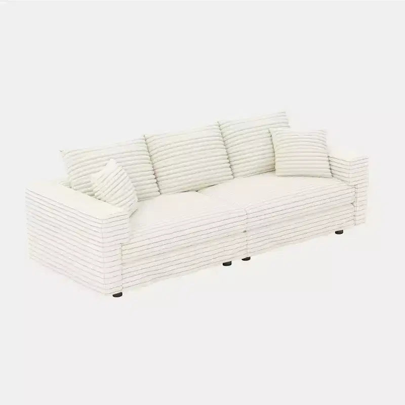 Modular Convertible Sectional Sofa, Deep Seat Couches with Soft Pillows, Modern Cloud Sofa for Living Room, Bedroom, or Apartment-Panipeachy