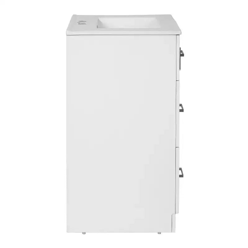 24 Small Bathroom Vanity Sink Combo with Storage, Wood Bathroom Cabinet with Drawers and Soft Closing Doors