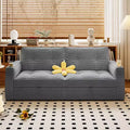 73 Convertible Sleeper Sofa Bed with Corduroy Polyester, Reclining Loveseat Sofa Bed for Living Room, Guest Room, or Apartment-Panipeachy