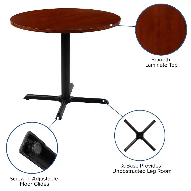 Flash Furniture 36 Round Multi-Purpose Conference Table - Meeting Table for Office