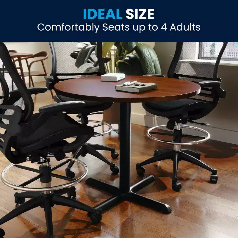 Flash Furniture 36 Round Multi-Purpose Conference Table - Meeting Table for Office
