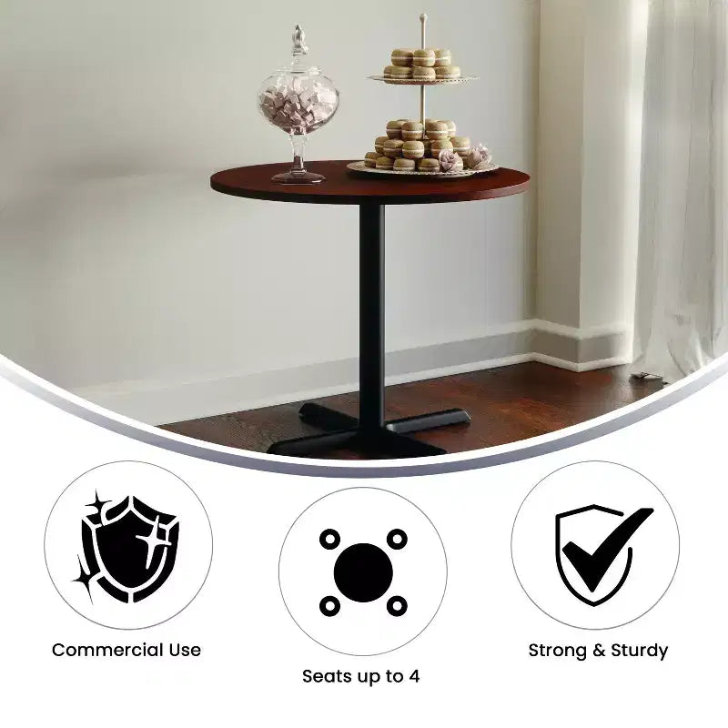 Flash Furniture 36 Round Multi-Purpose Conference Table - Meeting Table for Office