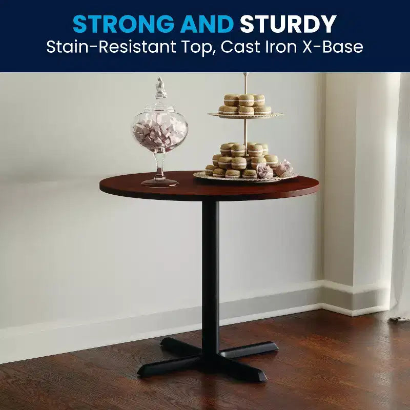 Flash Furniture 36 Round Multi-Purpose Conference Table - Meeting Table for Office
