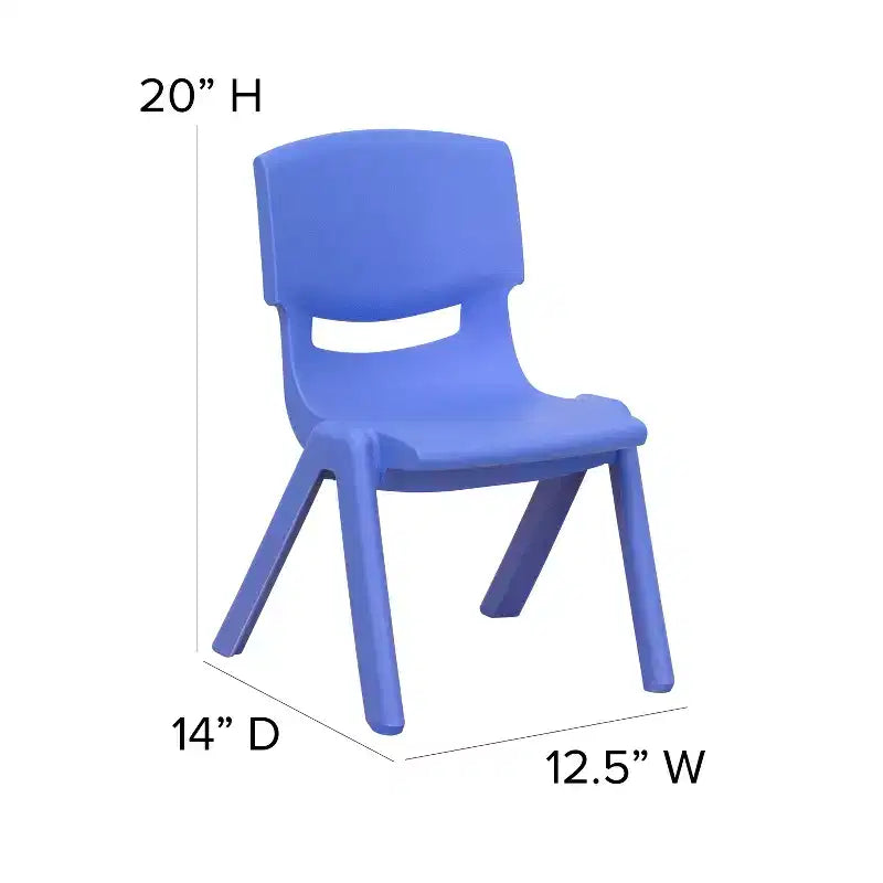 Flash Furniture 2 Pack Plastic Stackable School Chair with 10.5 Seat Height