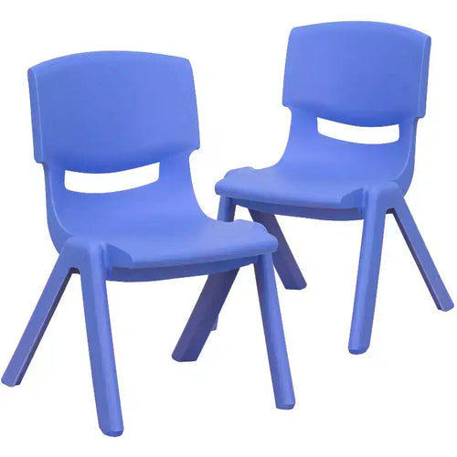 Flash Furniture 2 Pack Plastic Stackable School Chair with 10.5 Seat Height