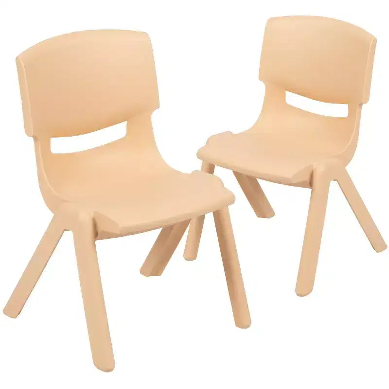 Flash Furniture 2 Pack Plastic Stackable School Chair with 10.5 Seat Height