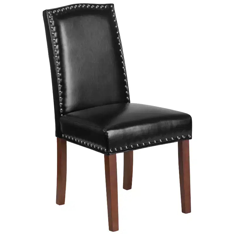 Flash Furniture HERCULES Hampton Hill Series Parsons Chair with Accent Nail Trim