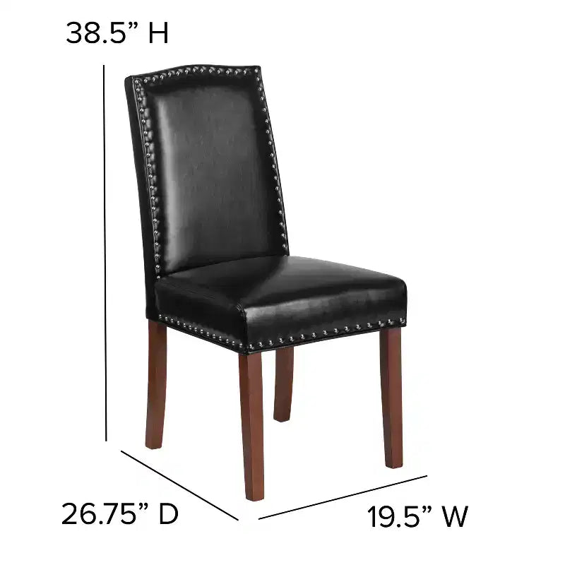 Flash Furniture HERCULES Hampton Hill Series Parsons Chair with Accent Nail Trim